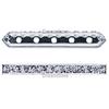 Dreamtime Crystal DC 77730 Rondelle Spacer Bars 5 Hole Provence Lavender/Silver